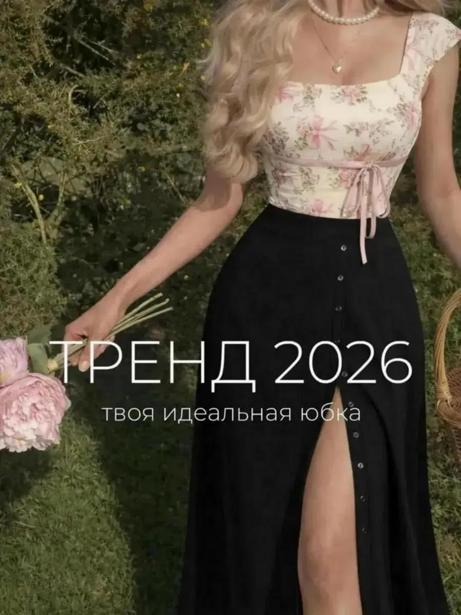 Трикотажная юбка лапша с разрезом длинная