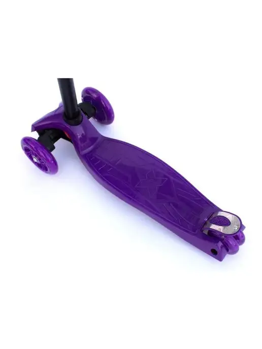 Scooters Самокат детский трехколесный со светящимися колесами, фиолетовый, фото 2
