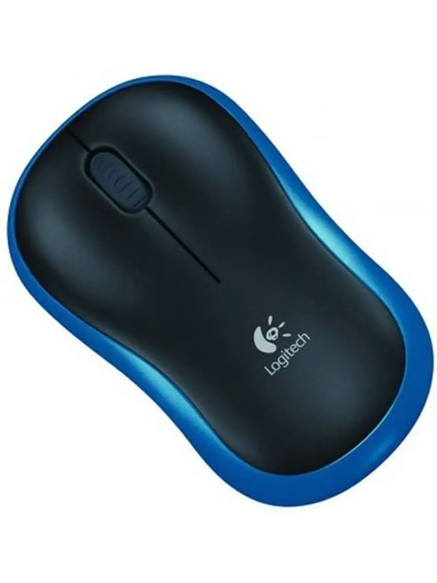 Мышь беспроводная Logitech M185 (910-002236) черно-синяя Logitech 161416250  купить за 258 000 сум в интернет-магазине Wildberries