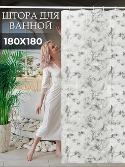 Штора для ванной Makarius 161487420 купить за 326 ₽ в интернет-магазине Wildberries