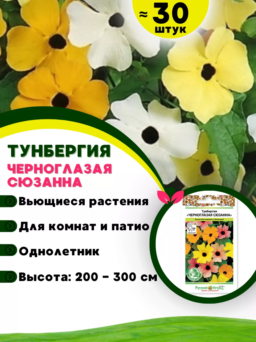 Набор семена цветов 6 сортов Русский Огород 161488463 купить за 437 ₽ в  интернет-магазине Wildberries