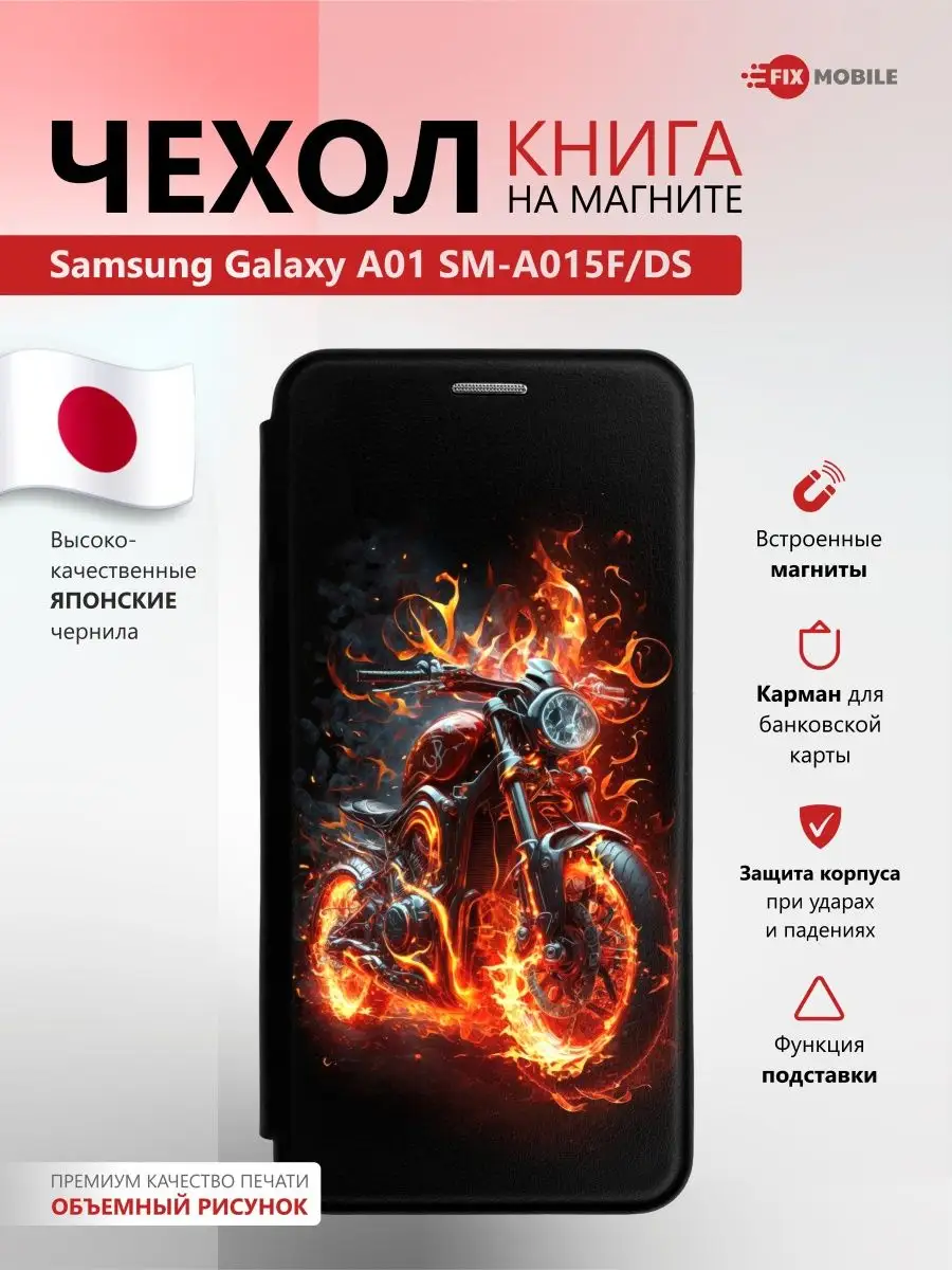 Чехол книжка для телефона Samsung Galaxy A01 SM-А015F JFK 161495942 купить  за 633 ₽ в интернет-магазине Wildberries