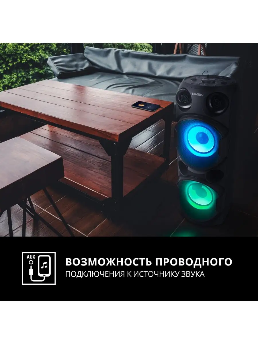 Беспроводная портативная Bluetooth колонка PS-750 Sven 161507545 купить в  интернет-магазине Wildberries