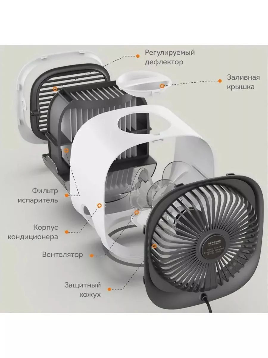 Мини кондиционер воздуха / Вентилятор Кондиционер напольный Air Cooler  161516601 купить за 2 515 ₽ в интернет-магазине Wildberries