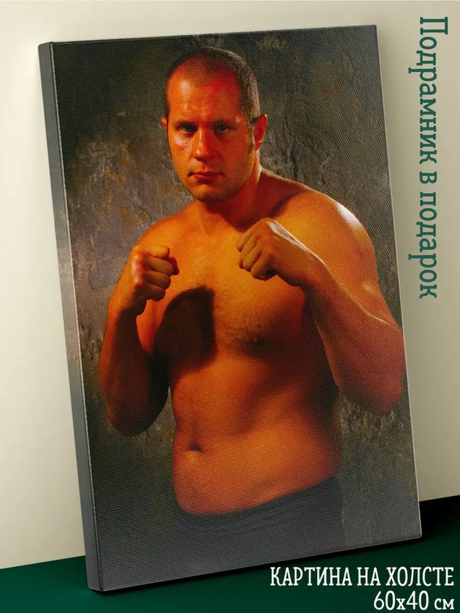 Подарки топчик Картина на холсте постер Fedor Emelianenko Фёдор Емельяненко