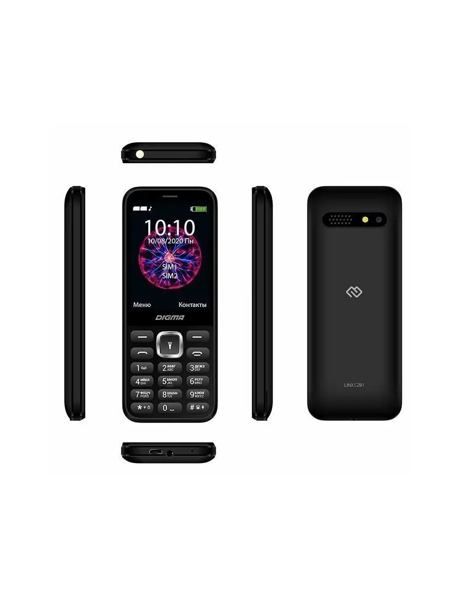 телефон Linx C281 32Mb черный DIGMA 161557717 купить в интернет-магазине  Wildberries