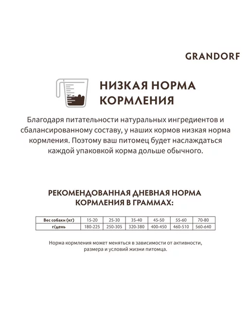 Сухой корм Grandorf' для собак, взрослые, крупные, ягненок, 10 кг, фото 7