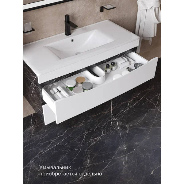 Фото товара на маркетплейсе wildberries Тумба для ванны подвесная, 100 см