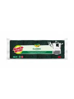 Губки с абразивным слоем Classic Scotch Brite 161666083 купить за 382 ₽ в интернет-магазине Wildberries