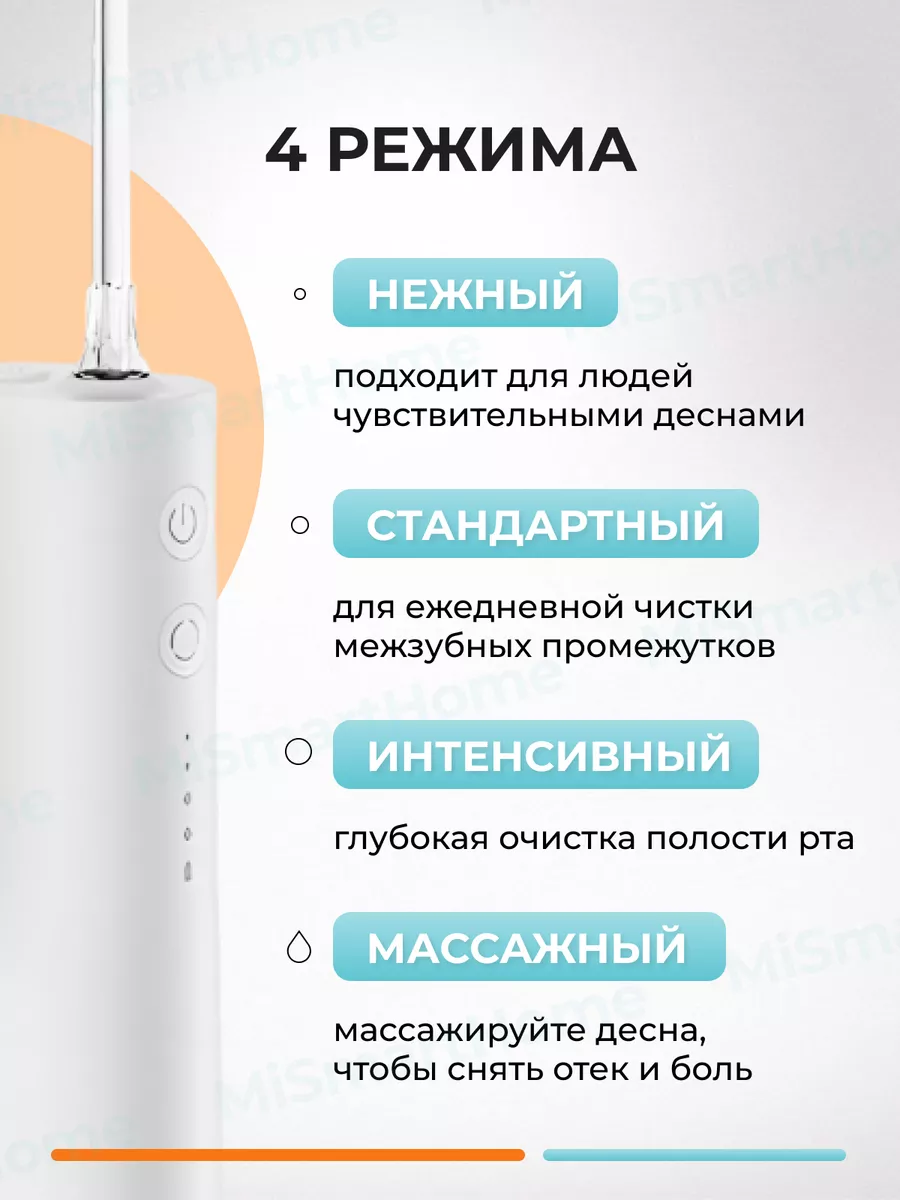 Ирригатор Electric teeth flosser F300 Meo703 MIJIA 161735280 купить за 2  906 ₽ в интернет-магазине Wildberries