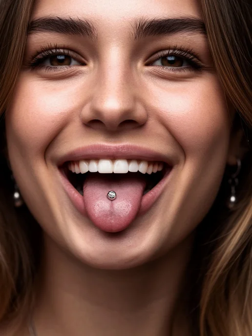 PINME titanium Пирсинг штанга из титана серьга для языка уха брови, титан, фото 2