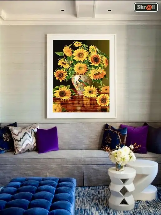 Skroll Алмазная мозаика на подрамнике большая 40*50см, 40x50 см, фото 2