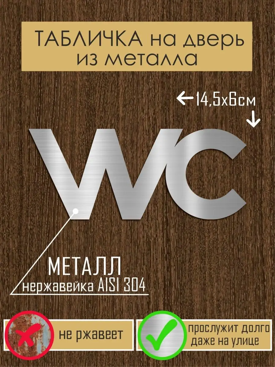 Табличка для ванны и туалета