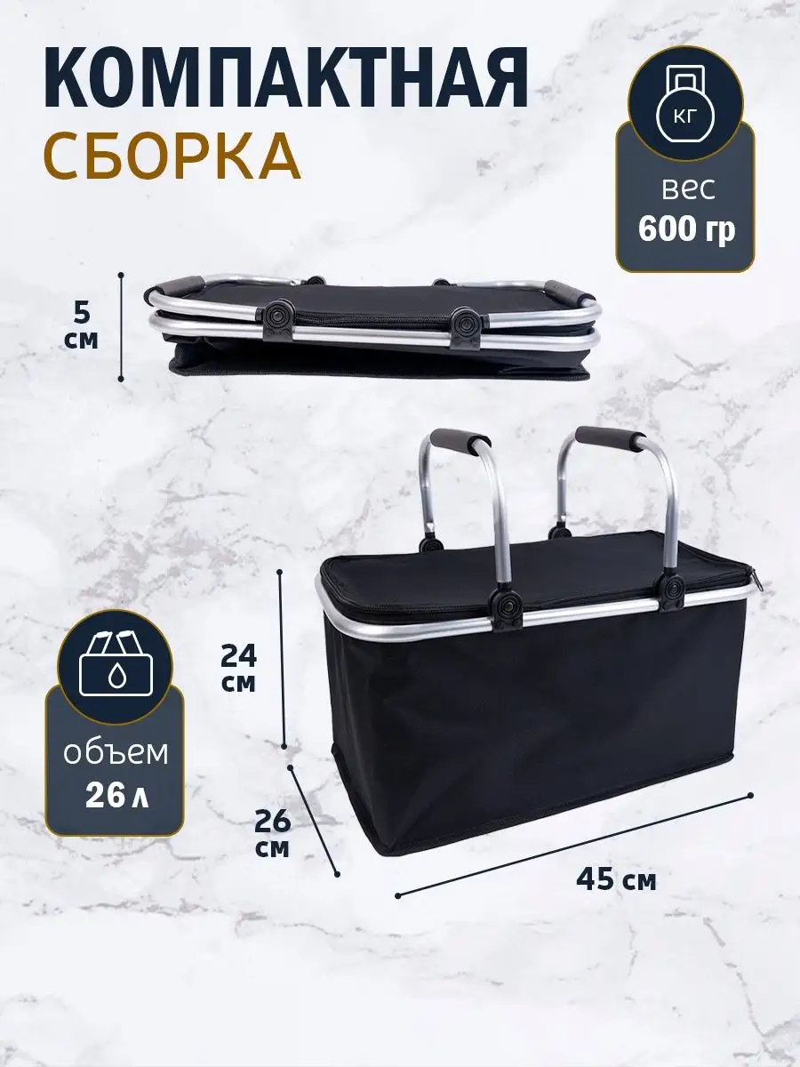 Термосумка холодильник для пикника OKKIBAG 161943275 купить за 1 025 ₽ в  интернет-магазине Wildberries