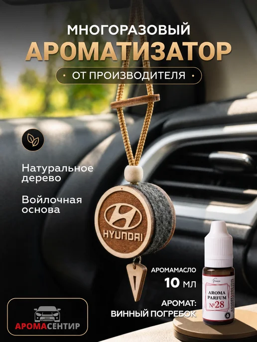 Аромасентир Ароматизатор в машину Hyundai с заправкой, 2 шт, фото 3