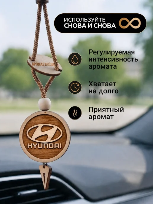 Аромасентир Ароматизатор в машину Hyundai с заправкой, 2 шт, фото 4