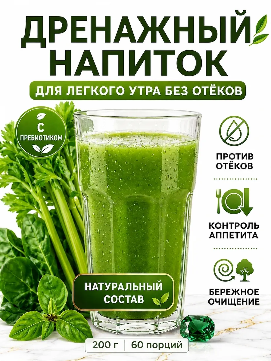 Дренажный напиток от отёков