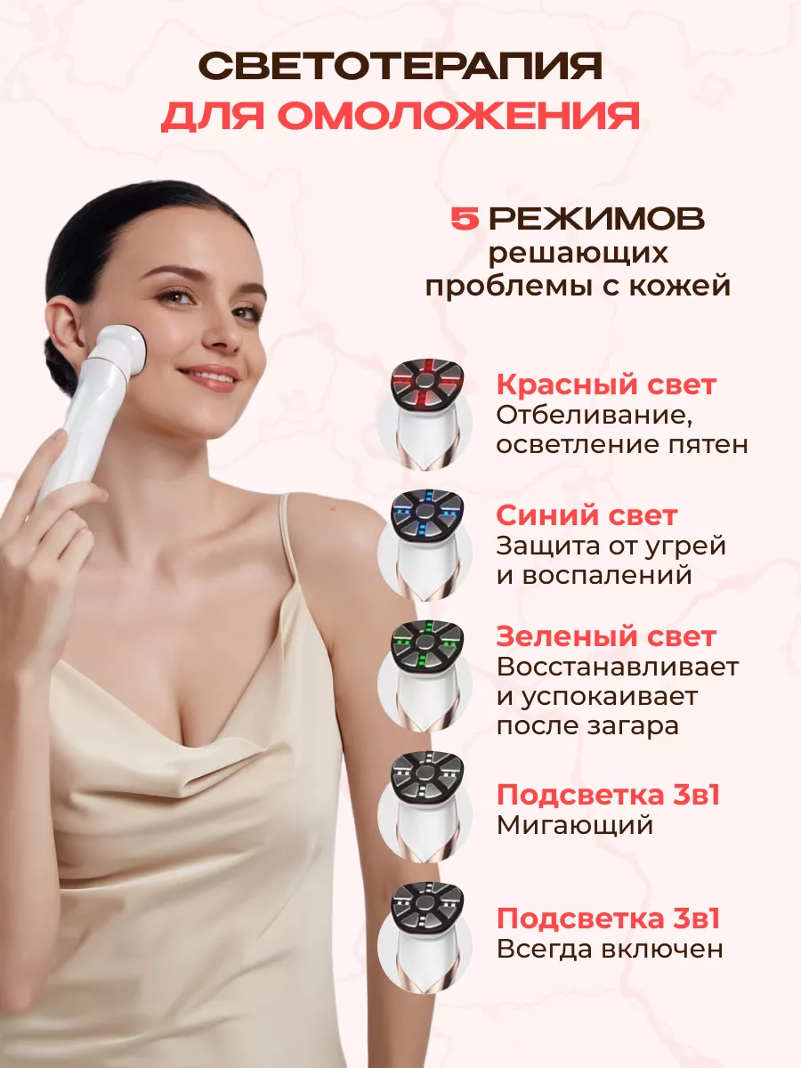 Массажер для лица микротоковый лифтинг TOP SKIN COSMETOLOGY 162014639  купить за 3 159 ₽ в интернет-магазине Wildberries