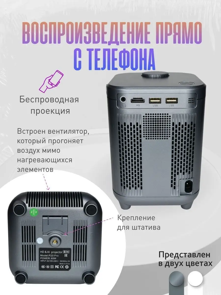 Домашний мини проектор для фильмов FRBBY 162031195 купить за 3 444 ₽ в  интернет-магазине Wildberries