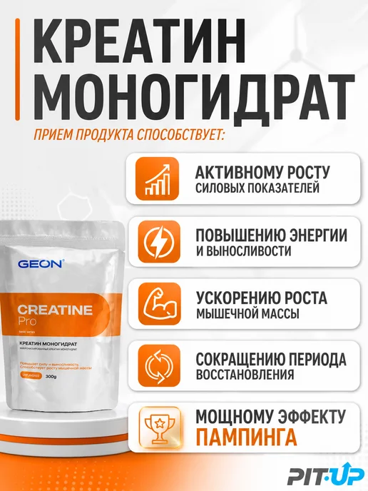 Geon Креатин CREATINE PRO 300 гр, 300 г, фото 2