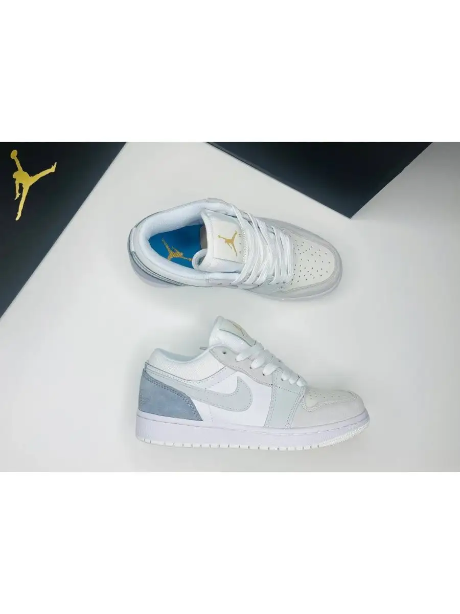 Grey and baby blue cheap jordans