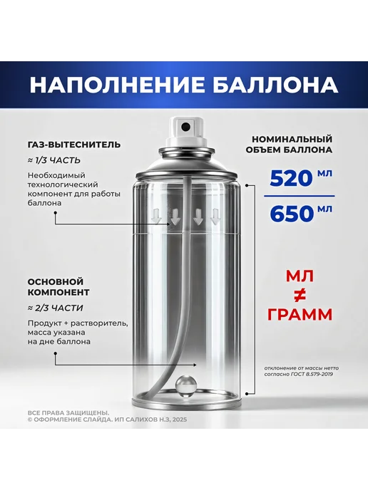Грунтовка автомобильная эпоксидная, серый, 520 мл, 520 мл, фото 5