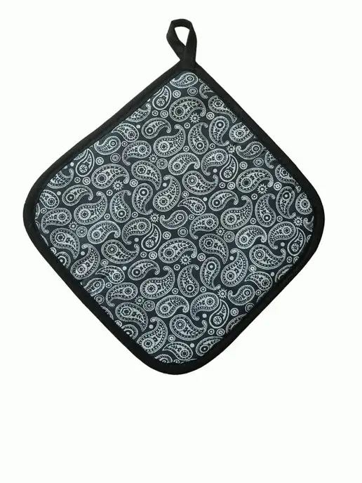lorena-textile Прихватки кухонные для горячего Молекулы, черный, фото 3