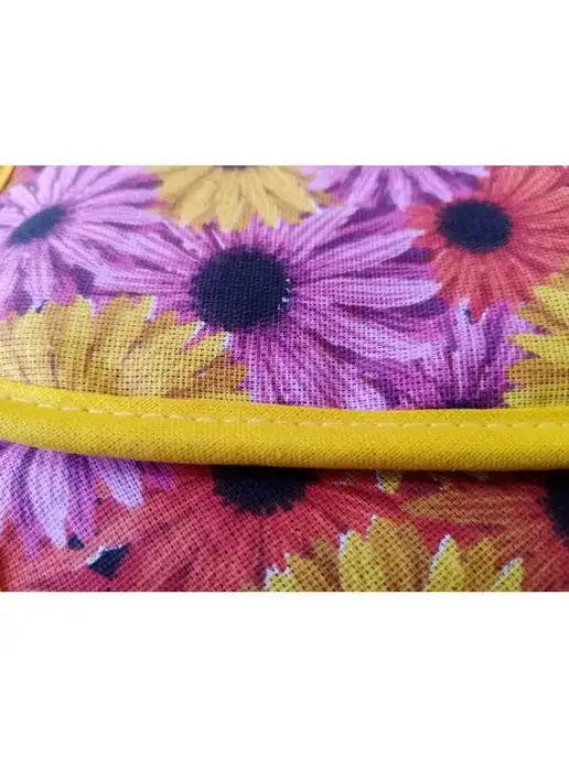 lorena-textile Прихватки кухонные для горячего Ромашки, черный, фото 5