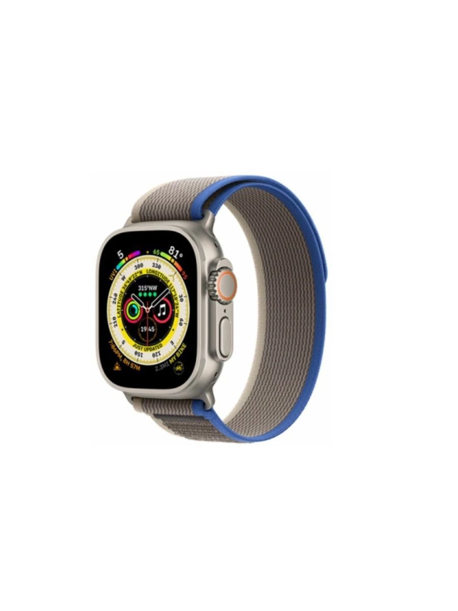 Watch trail. Trail loop ремешок Apple watch. Apple watch Ultra 2 49mm Titanium Blue/Black Trail loop. Trail loop.