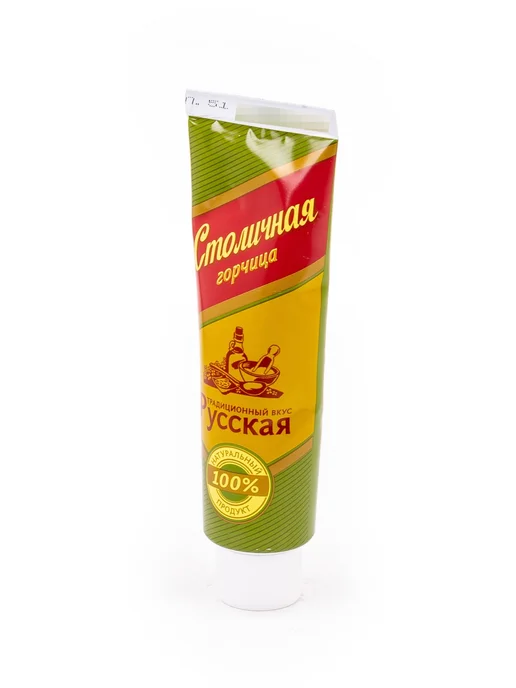 Столичная Горчица Русская традиционная, туба 100г, 24 шт, 100 г, 12 шт, фото 3