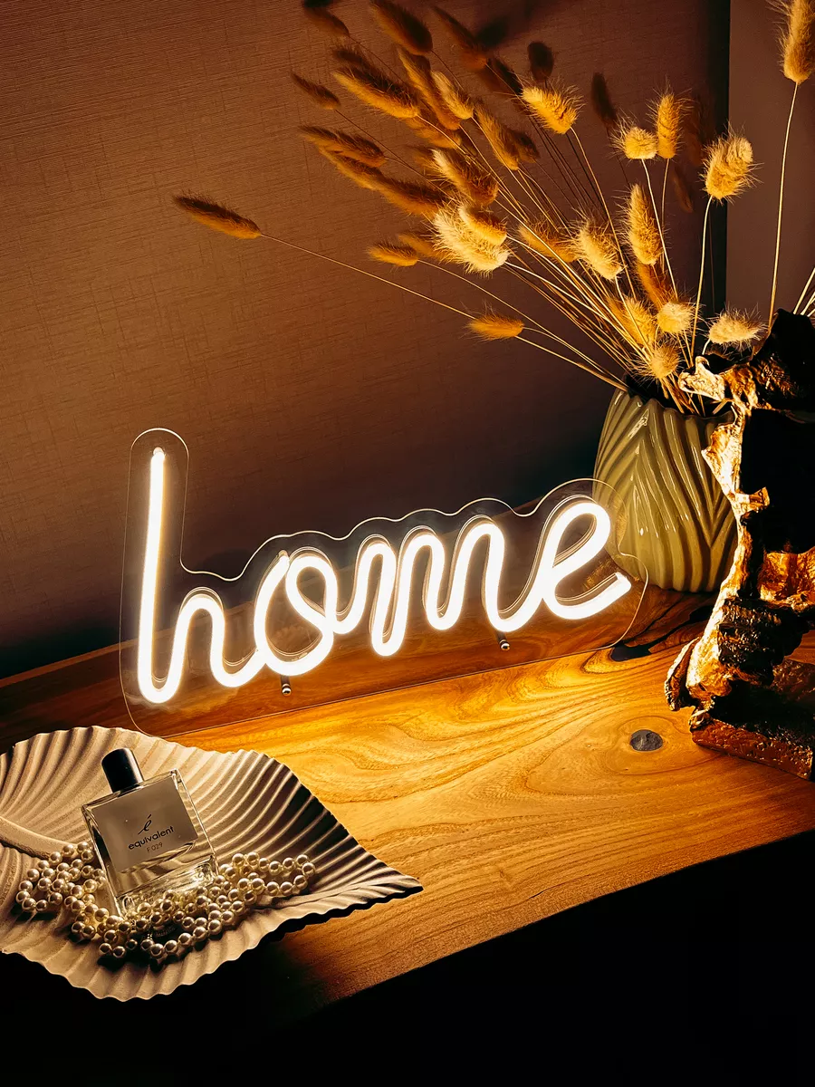 Неоновая вывеска Home Дом на подставке Neon.Loft 162185406 купить за 2 580  ₽ в интернет-магазине Wildberries