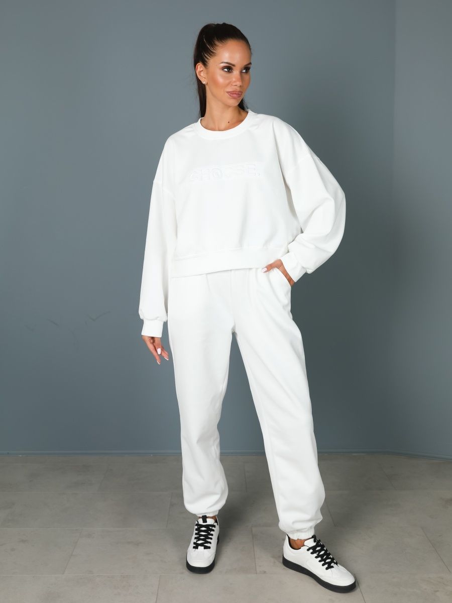 Женский костюм Sogo Tracksuit White sg9562 63