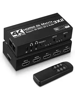 HDMI splitter-switch 3-2 2.0b 4K 60 Hz SPDIF Toslink MRM-POWER 162212533 купить за 2 370 ₽ в интернет-магазине Wildberries