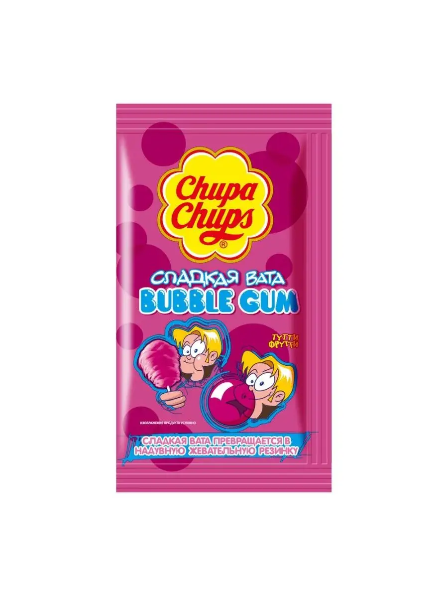 Жевательная резинка Сладкая вата Bubble Gum, 12шт по 11г Chupa Chups  162235172 купить в интернет-магазине Wildberries