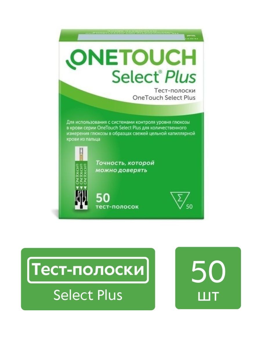 Тест полоски one touch select plus 50