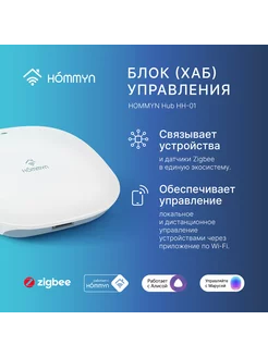 Блок управления умным домом Hub HH-01(шлюз) Hommyn 162244105 купить за 3 592 ₽ в интернет-магазине Wildberries