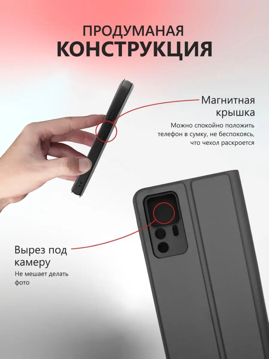 Чехол книжка на Xiaomi 12T, Xiaomi 12T Pro JFK 162253626 купить за 333 ₽ в  интернет-магазине Wildberries