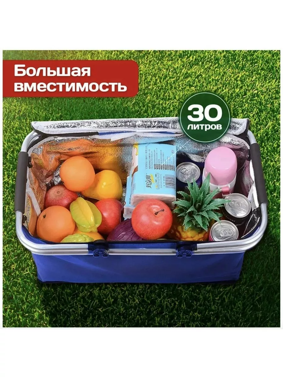 Термосумка Сумка холодильник для еды ланчбокса напитков 30л