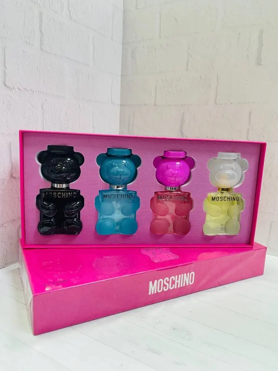 Подарочный набор духи Moschino Москино 4×30ml CA LA VI 162268022 купить за  1 564 ₽ в интернет-магазине Wildberries