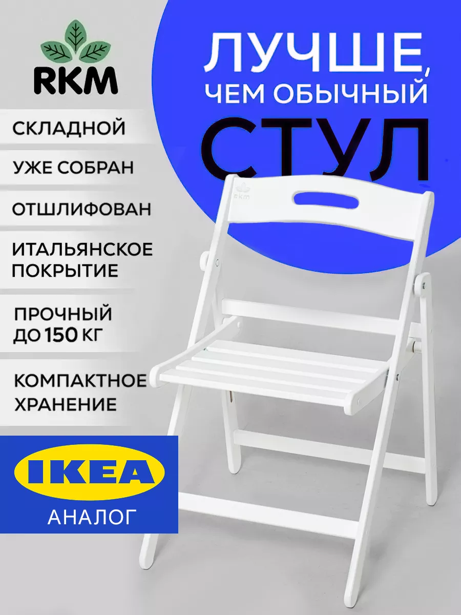 Стул складной садовый АС 50х50х80см купить в магазине Доброцен