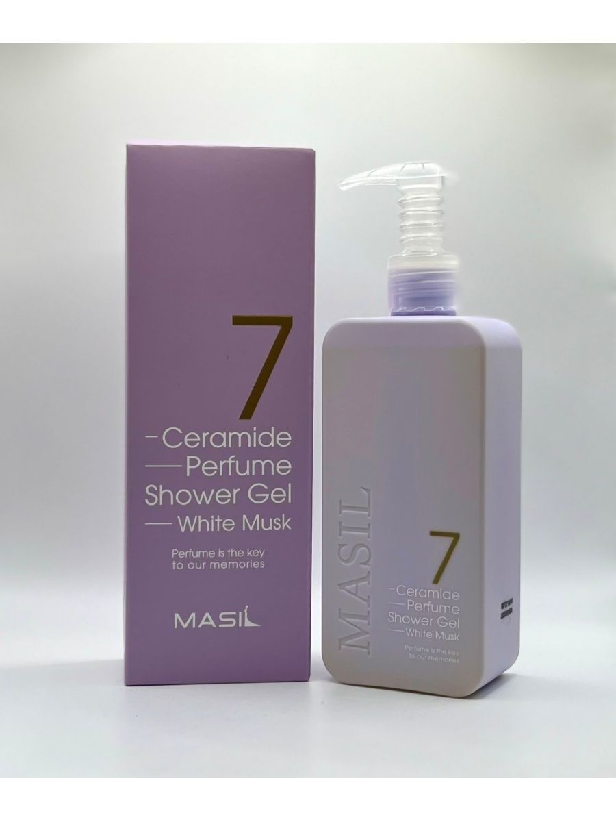 Шампунь white musk. Masil 7 Ceramide Perfume Shower Gel White Musk.