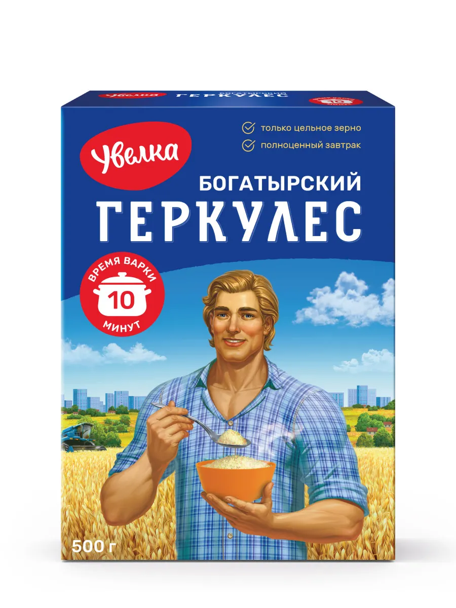 Геркулес Богатырский 10 минут, 500 г.