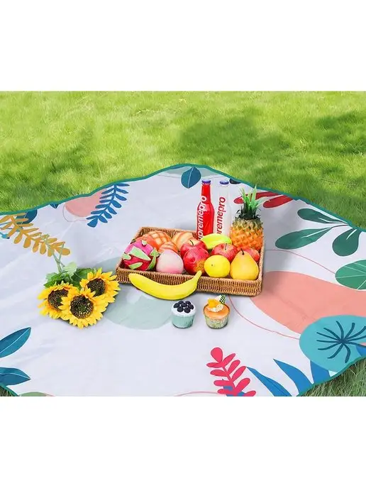 Home-Family Коврик в сумке для пляжа и пикника 150х150, 150x150, фото 2