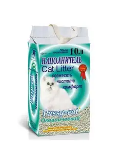 Наполнитель океанический 10л PUSSY-CAT 162360801 купить за 493 ₽ в интернет-магазине Wildberries