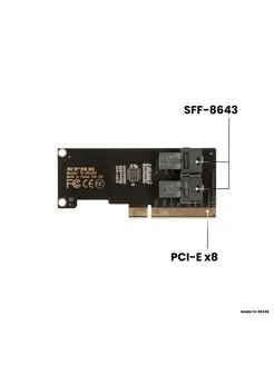 Адаптер 2 порта Mini SAS HD SFF-8643 в слот PCI-E х8/x16 NFHK 162370853 купить за 2 902 ₽ в интернет-магазине Wildberries