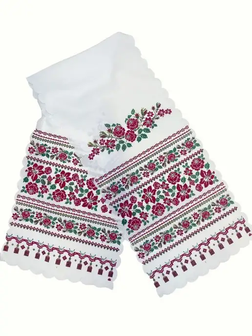 Broganteli Рушник орнамент, красный