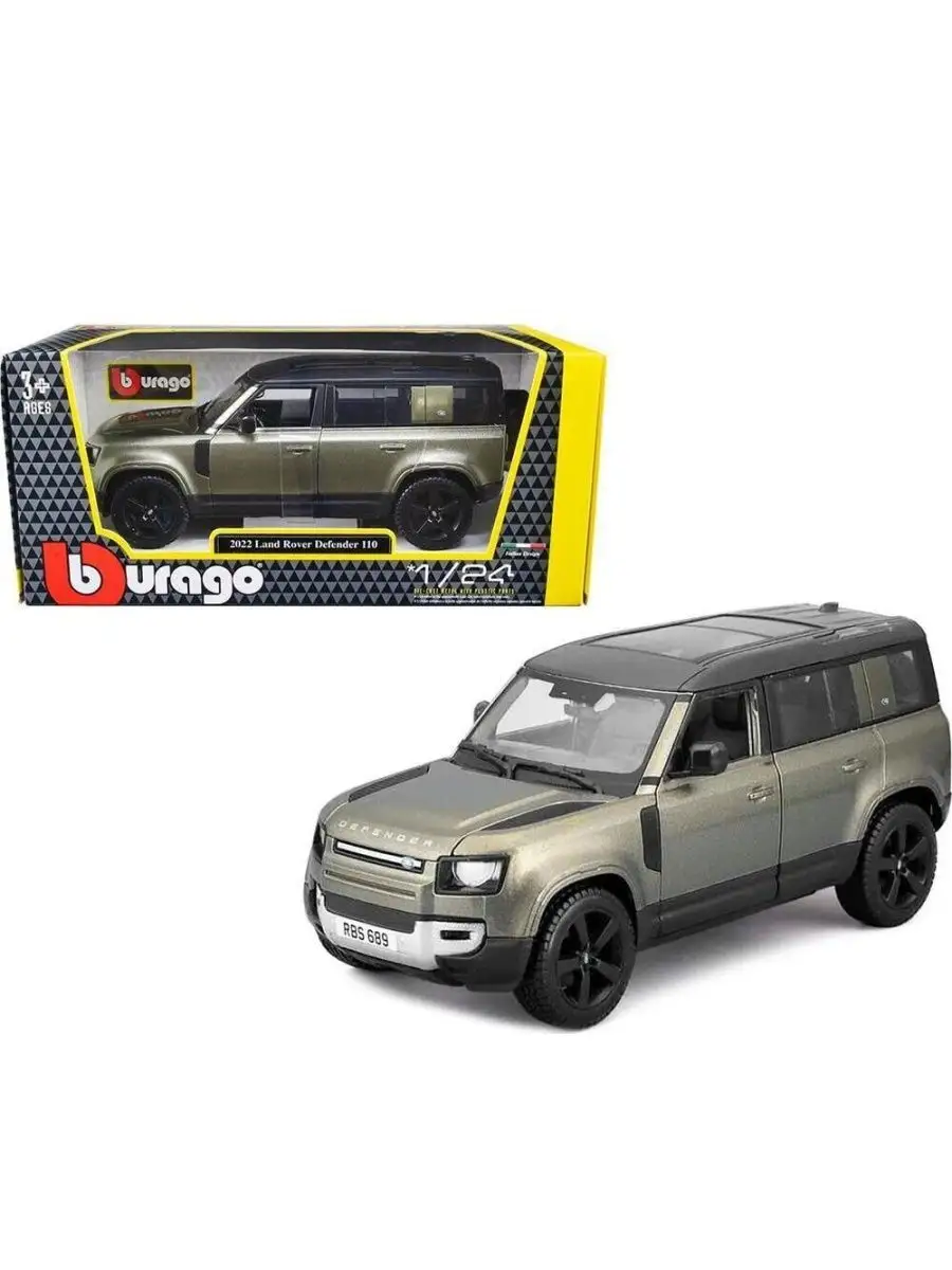 Машина 2022 Land Rover Defender 110 1/24 зеленый 18-21101 Bburago 162377257  купить за 2 847 ₽ в интернет-магазине Wildberries