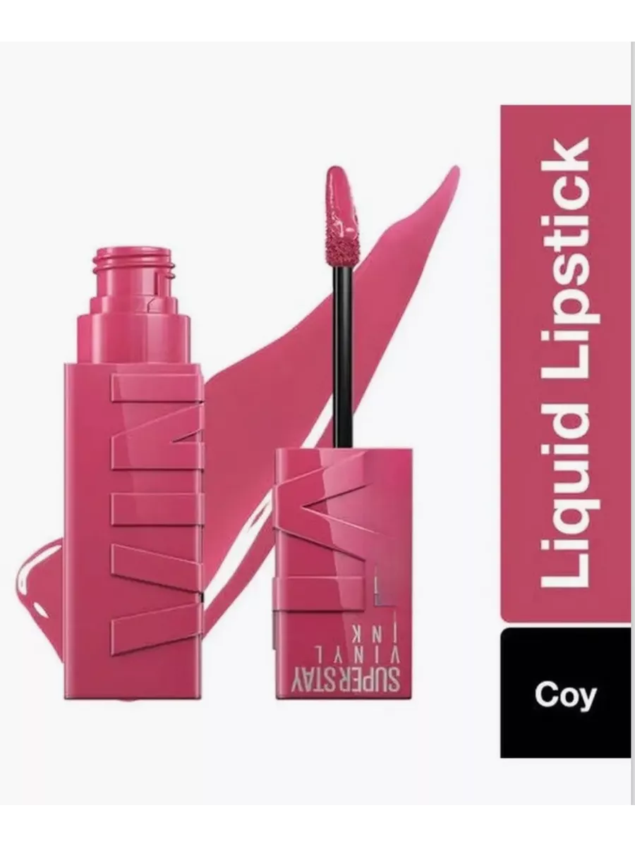 Помада для губ SuperStay Vinyl Ink оттенок 20 - Coy Maybelline New York  162388289 купить за 1 252 ₽ в интернет-магазине Wildberries