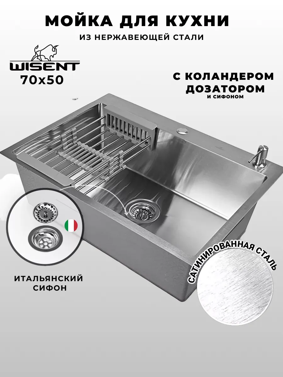 Мойка для кухни нержавейка...