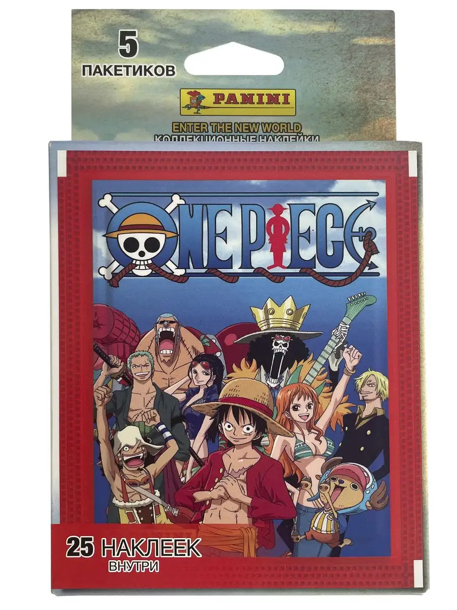 Наклейки Панини ONE PIECE Ван Пис 5 пакетиков - 25 наклеек PANINI 162396157  купить в интернет-магазине Wildberries